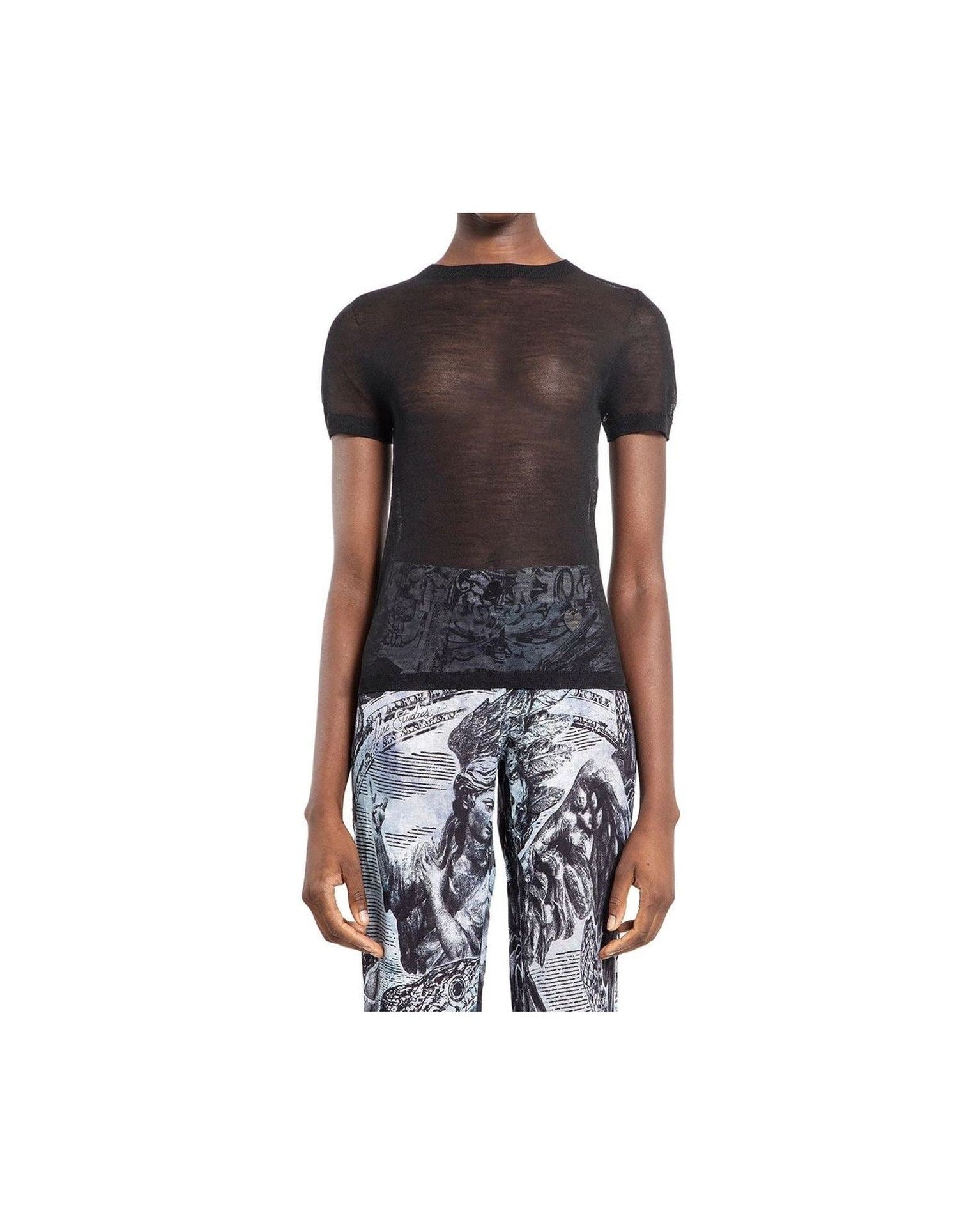 Acne Studios Sheer Knit T-Shirt Glam Steals