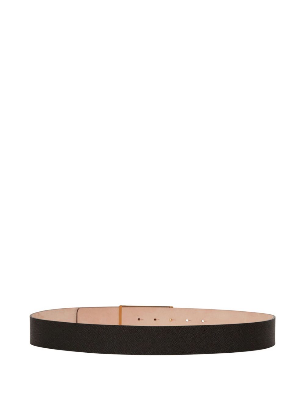 Add a polished touch with Victoria Beckham Black Leather Jumbo Frame Belt in Grained tailored in quality leather — great for autumn styling. Built for versatile styling. Explore it at glam steals online. Glam Steals