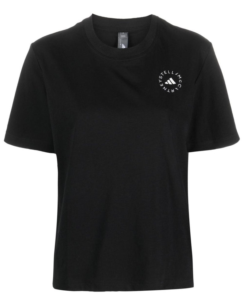 Adidas By Stella Mccartney Black Polo T-shirt Glam Steals