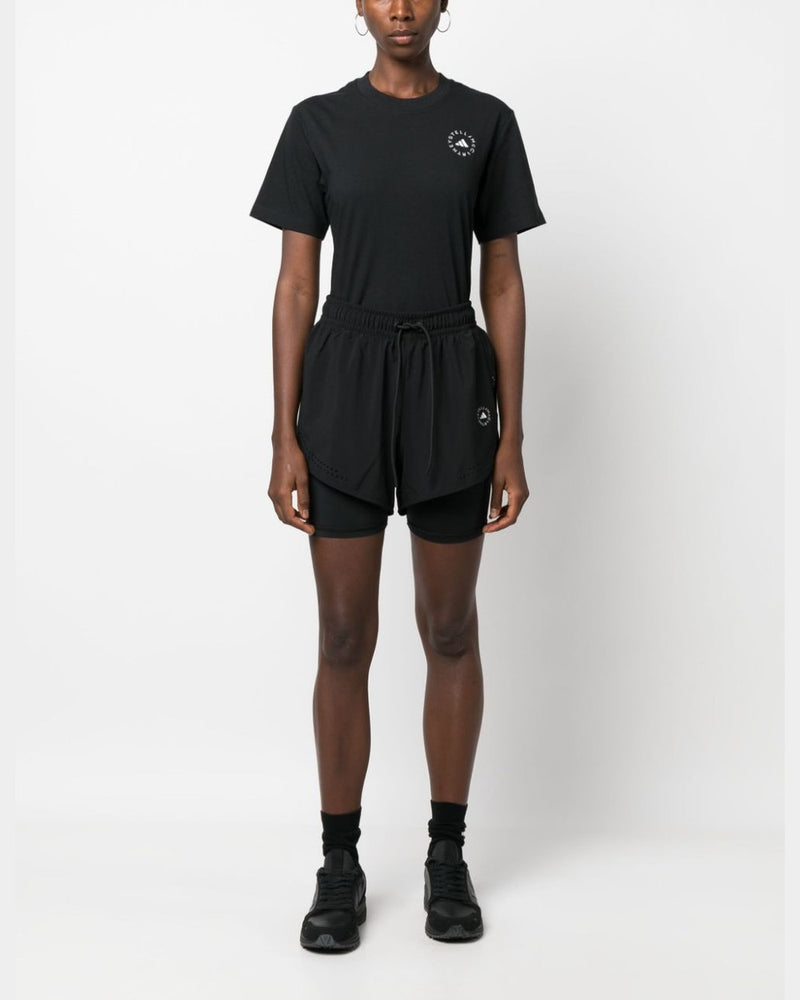 Adidas By Stella Mccartney Black Polo T-shirt Glam Steals