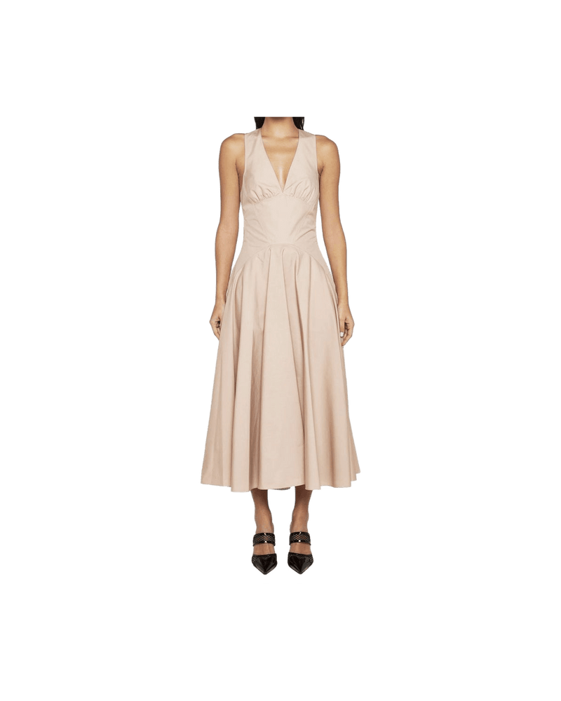 Alaïa Beige Cotton Casual Dress Glam Steals