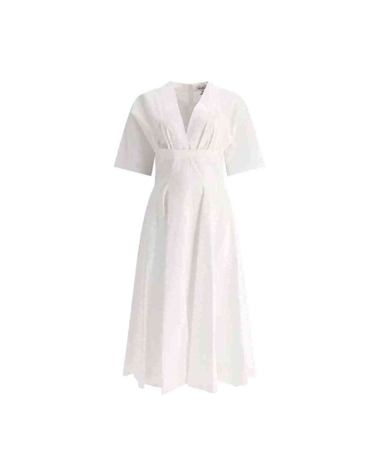 Alaïa Cotton Midi Dress Glam Steals