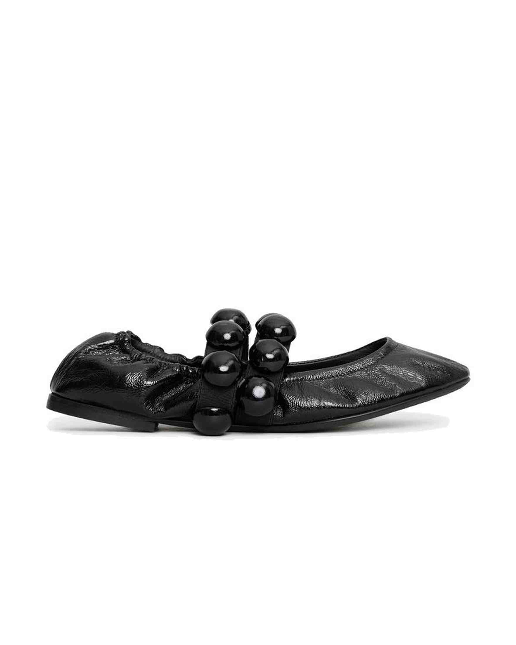 Alaïa Leather Sphere Mary Jane Flats Glam Steals