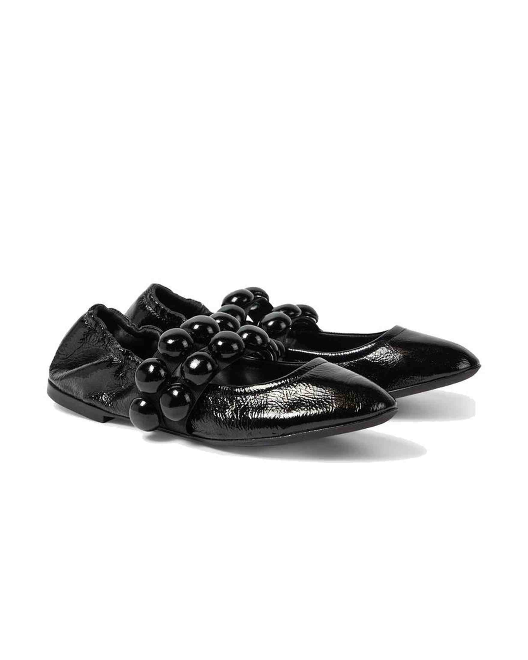 Alaïa Leather Sphere Mary Jane Flats Glam Steals