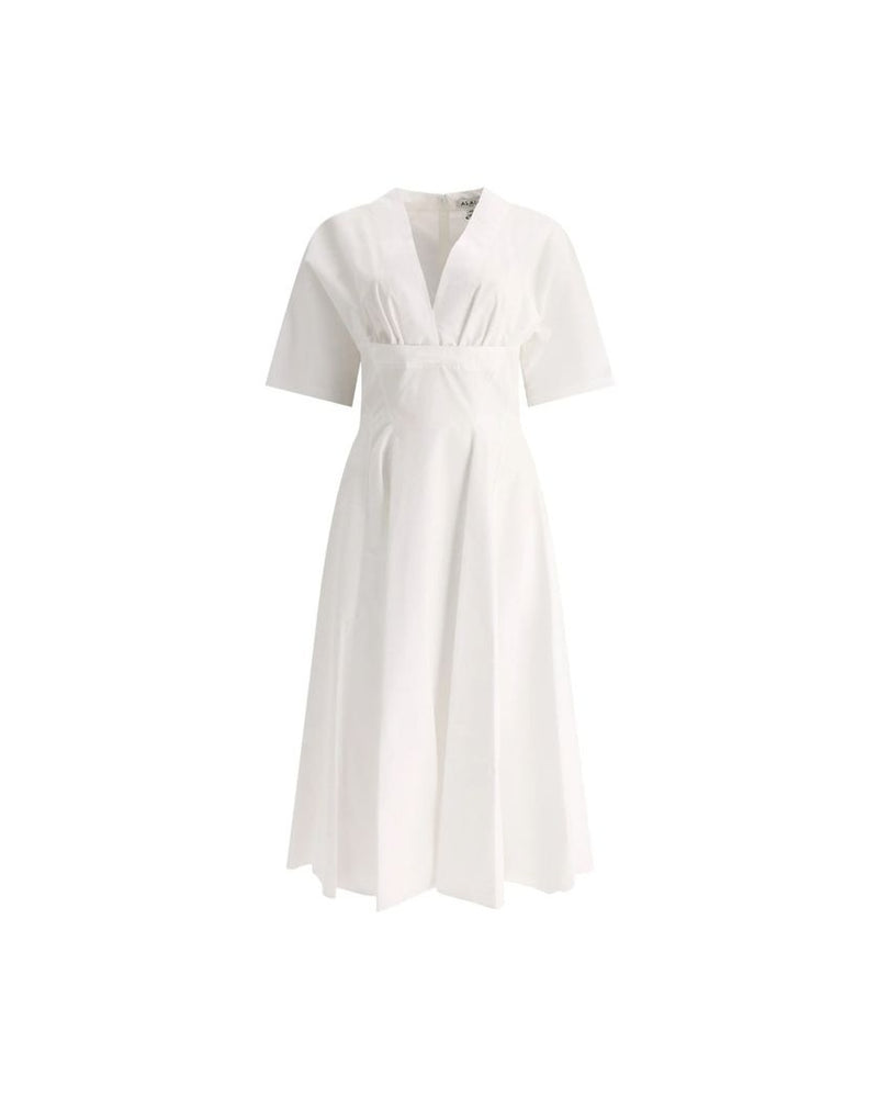 Alaïa White Cotton Dress Glam Steals