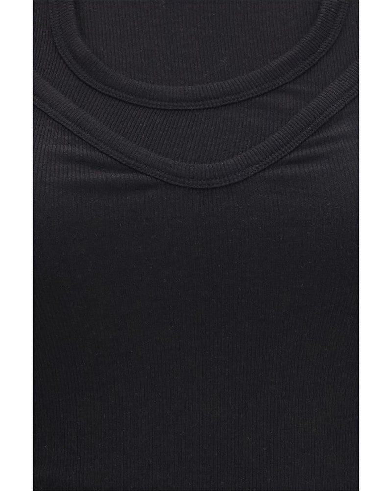Alainpaul Black Lyocell Tank Top Glam Steals