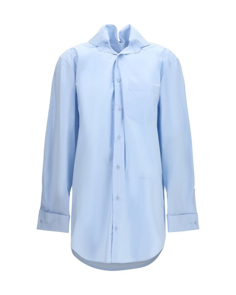 Alainpaul Blue Cotton Dress Shirt Glam Steals