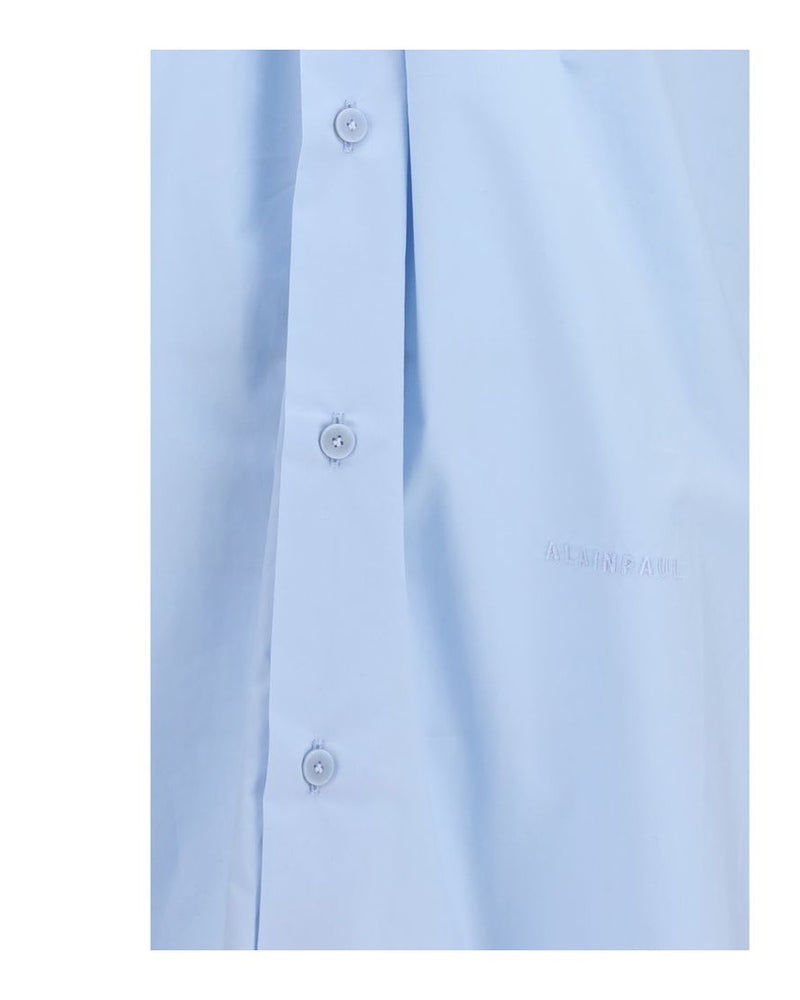 Alainpaul Blue Cotton Dress Shirt Glam Steals