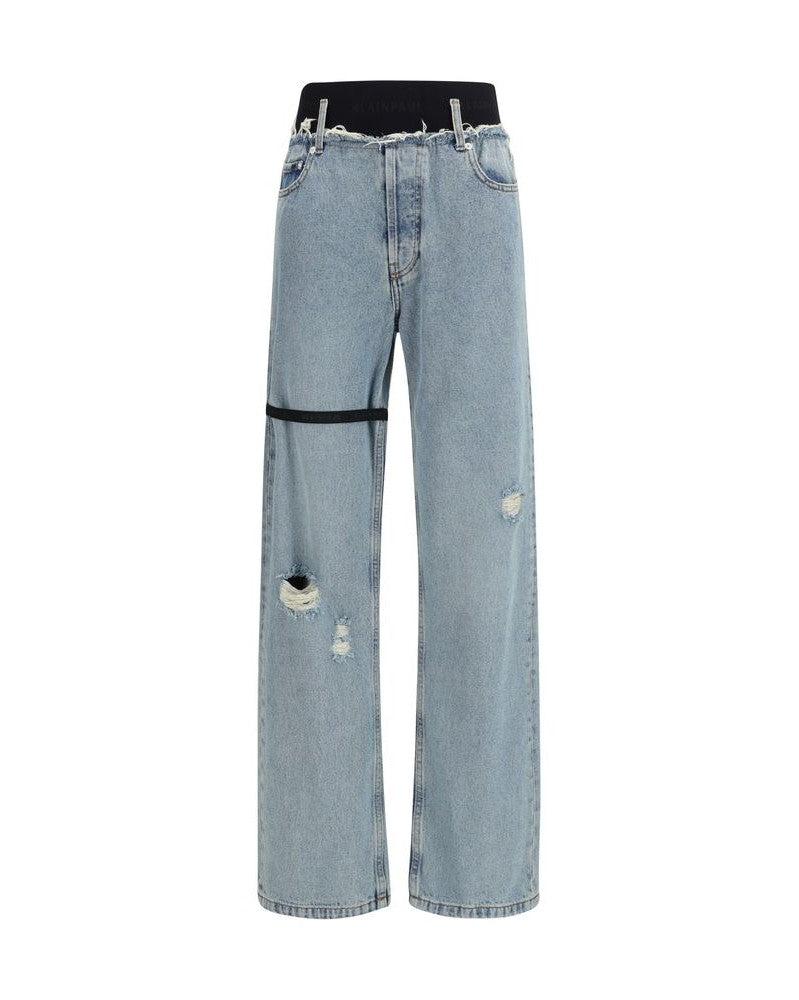 Alainpaul Blue Cotton High Waisted Jean Glam Steals