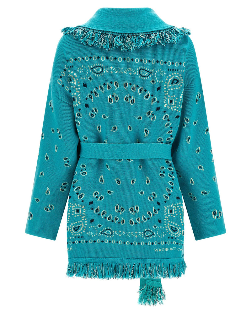 Alanui Bandana Cardigan Glam Steals