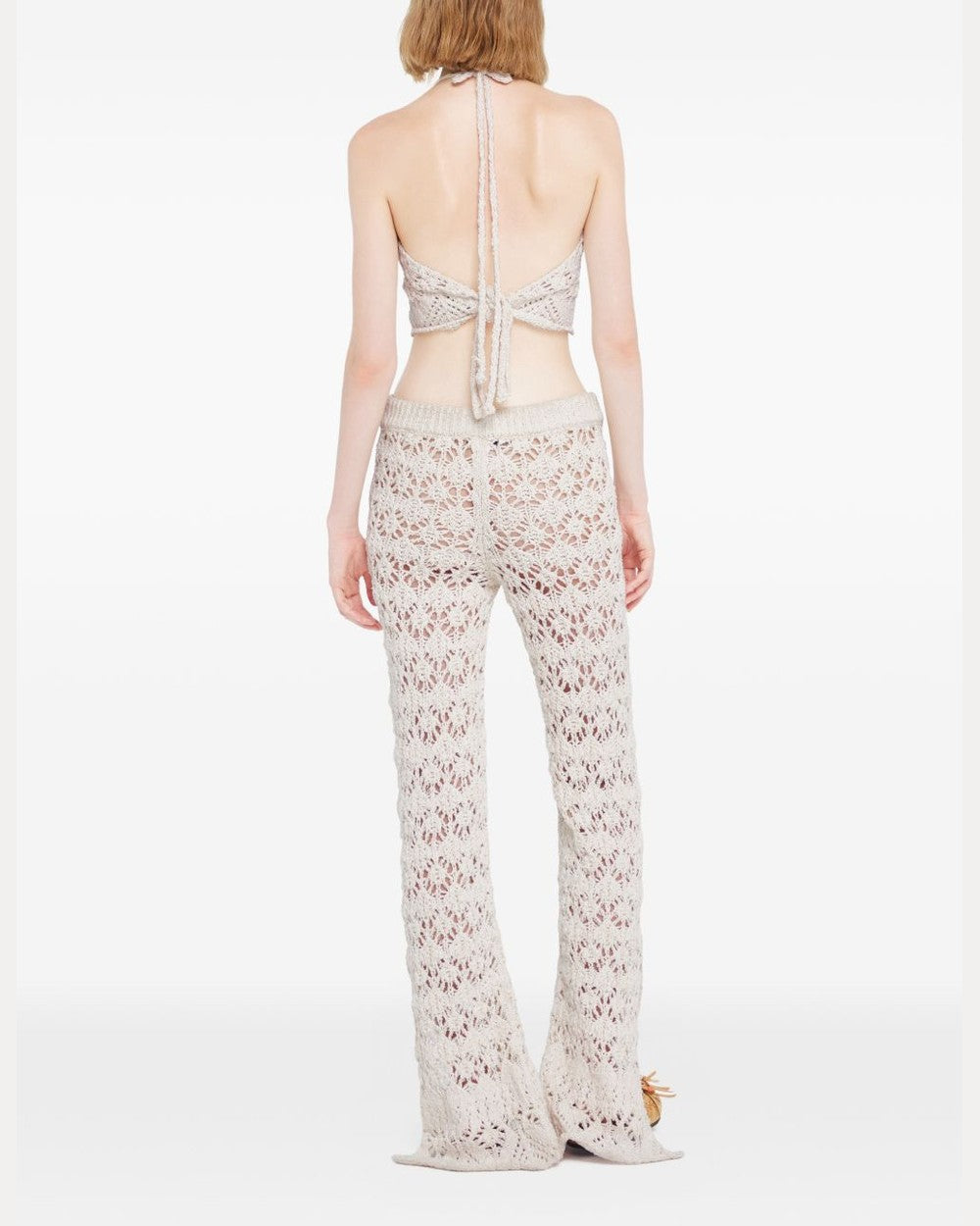 Alanui Trousers Cream Glam Steals