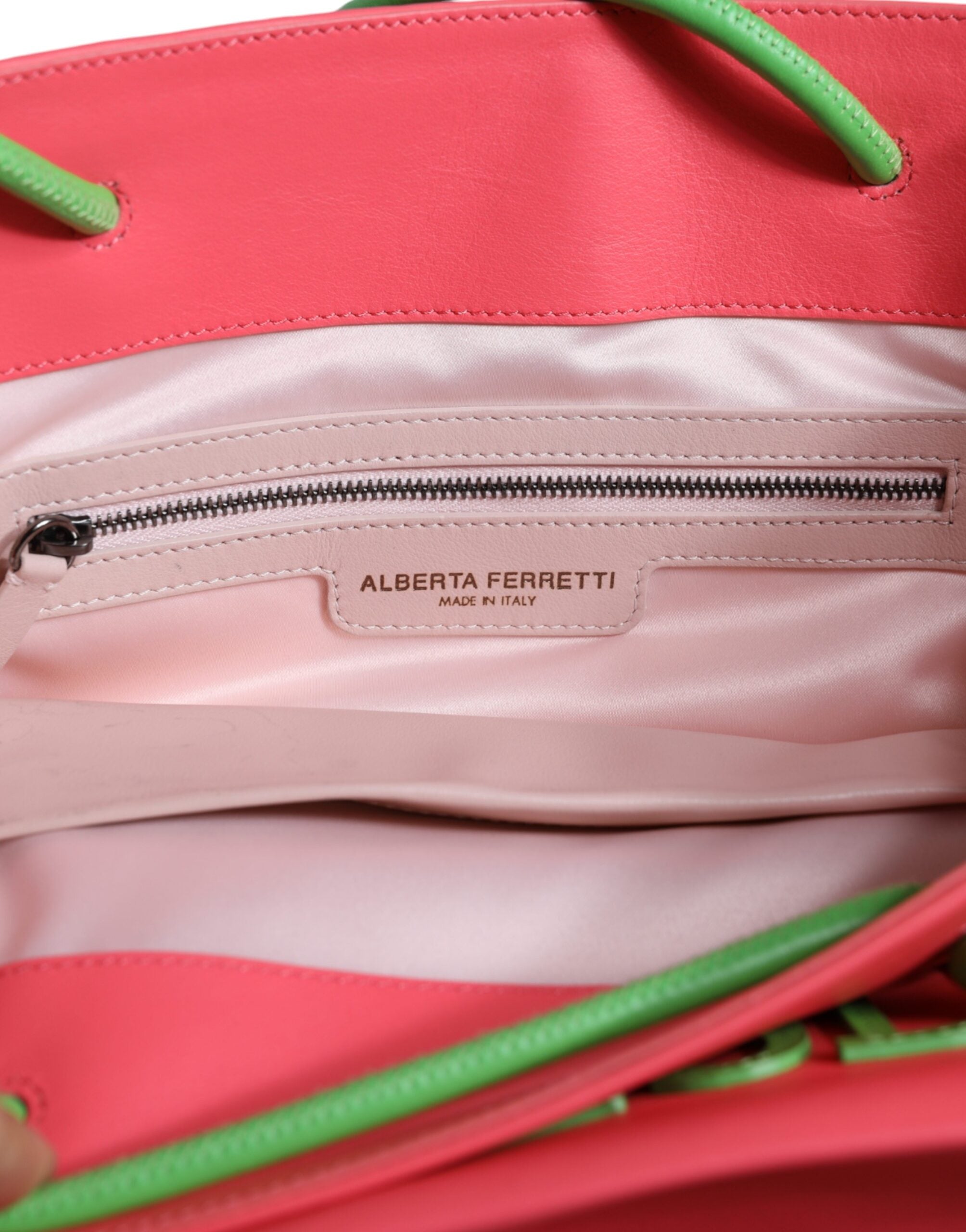 Alberta Ferretti Leather Weekend Wednesday Shopping Tote Pink Bag Glam Steals