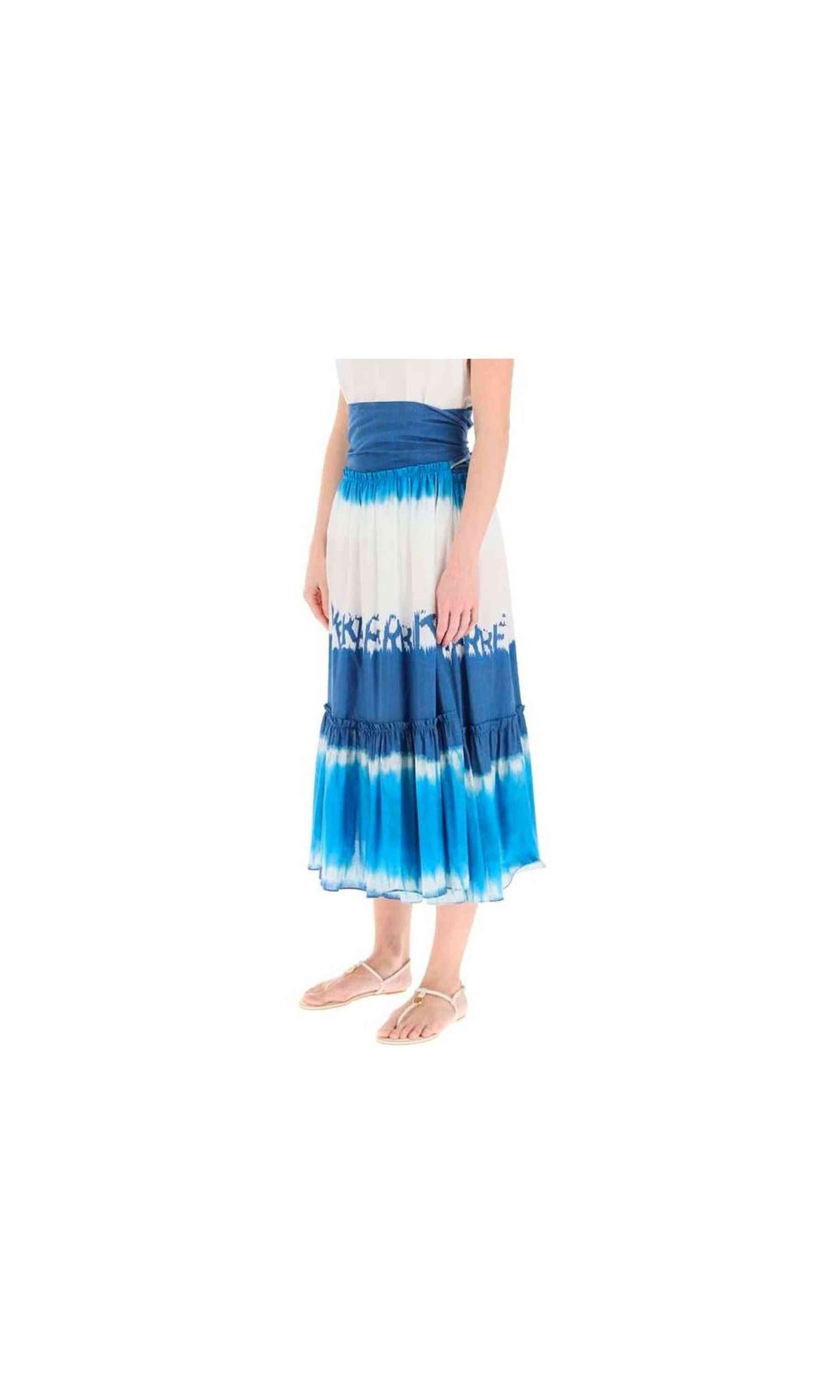 Alberta Ferretti Tie Dye Midi Skirt Glam Steals