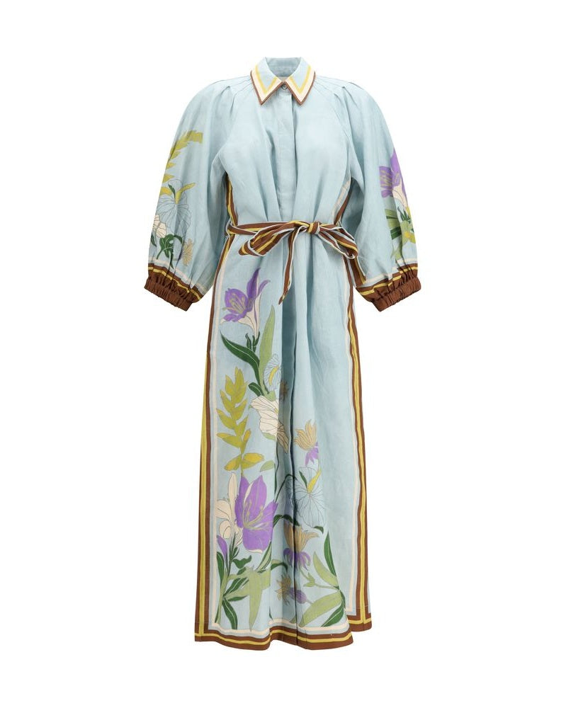 Alemais Multicolor Linen Dress Glam Steals