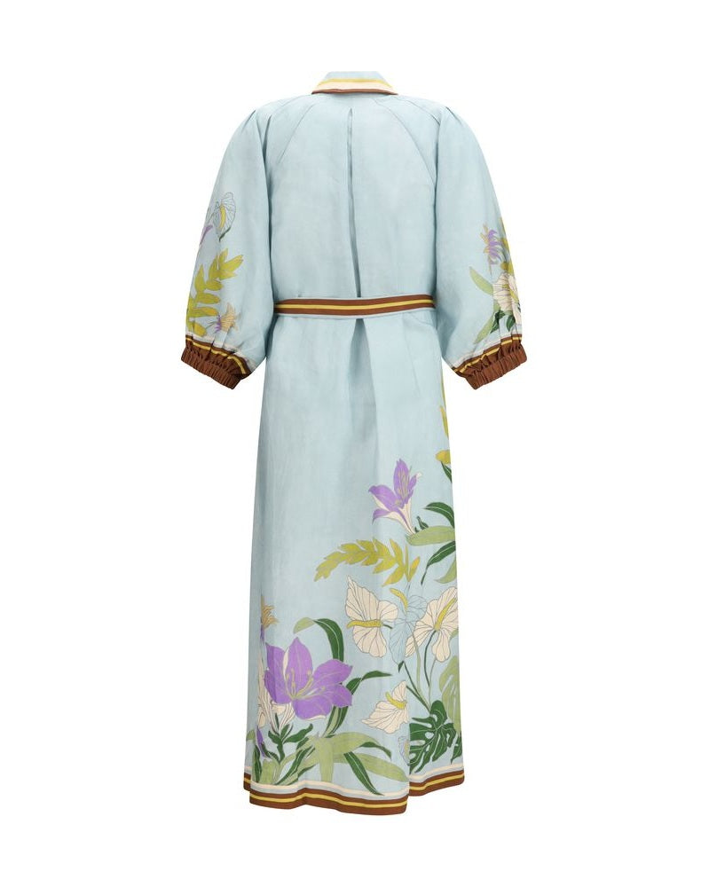 Alemais Multicolor Linen Dress Glam Steals