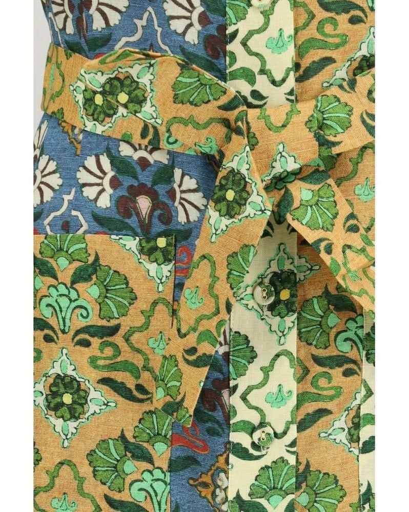 Alemais Multicolor Linen Dress 