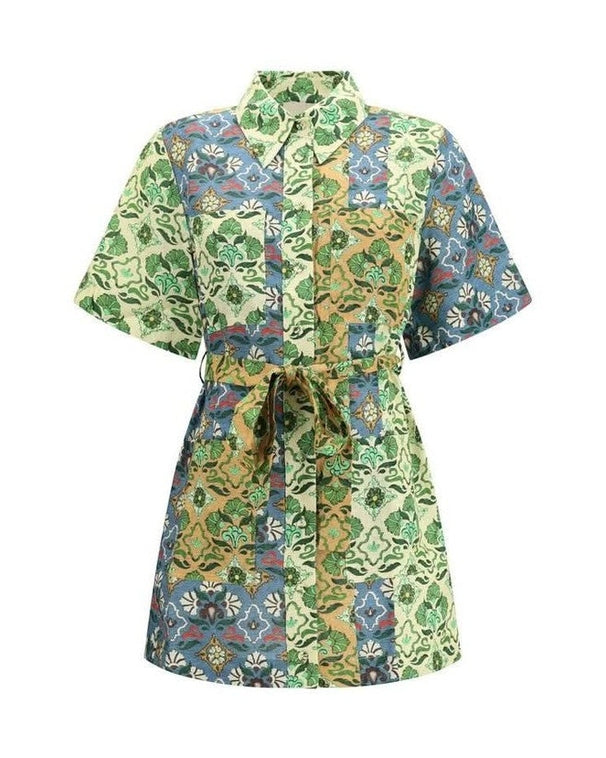 Alemais Multicolor Linen Dress 