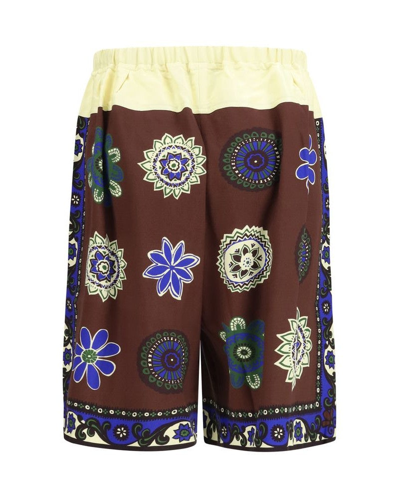 Alemais Multicolor Viscose Bermuda Shorts Glam Steals