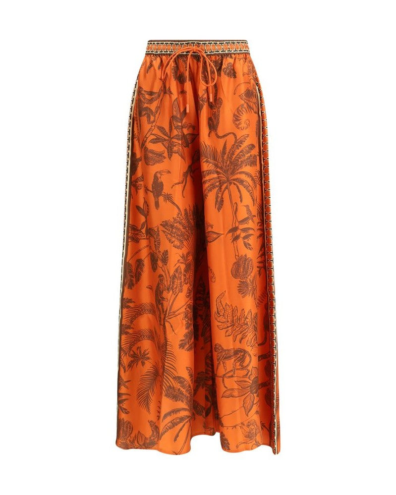 Alemais Orange Silk Pant Glam Steals