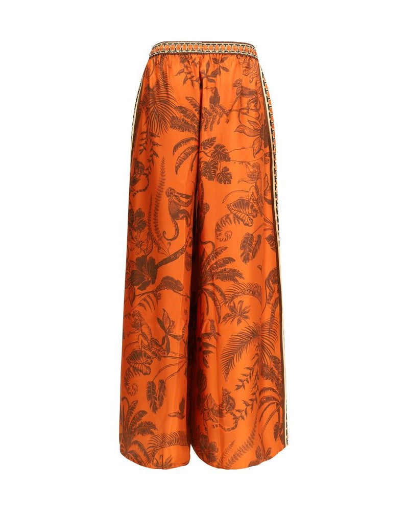 Alemais Orange Silk Pant Glam Steals