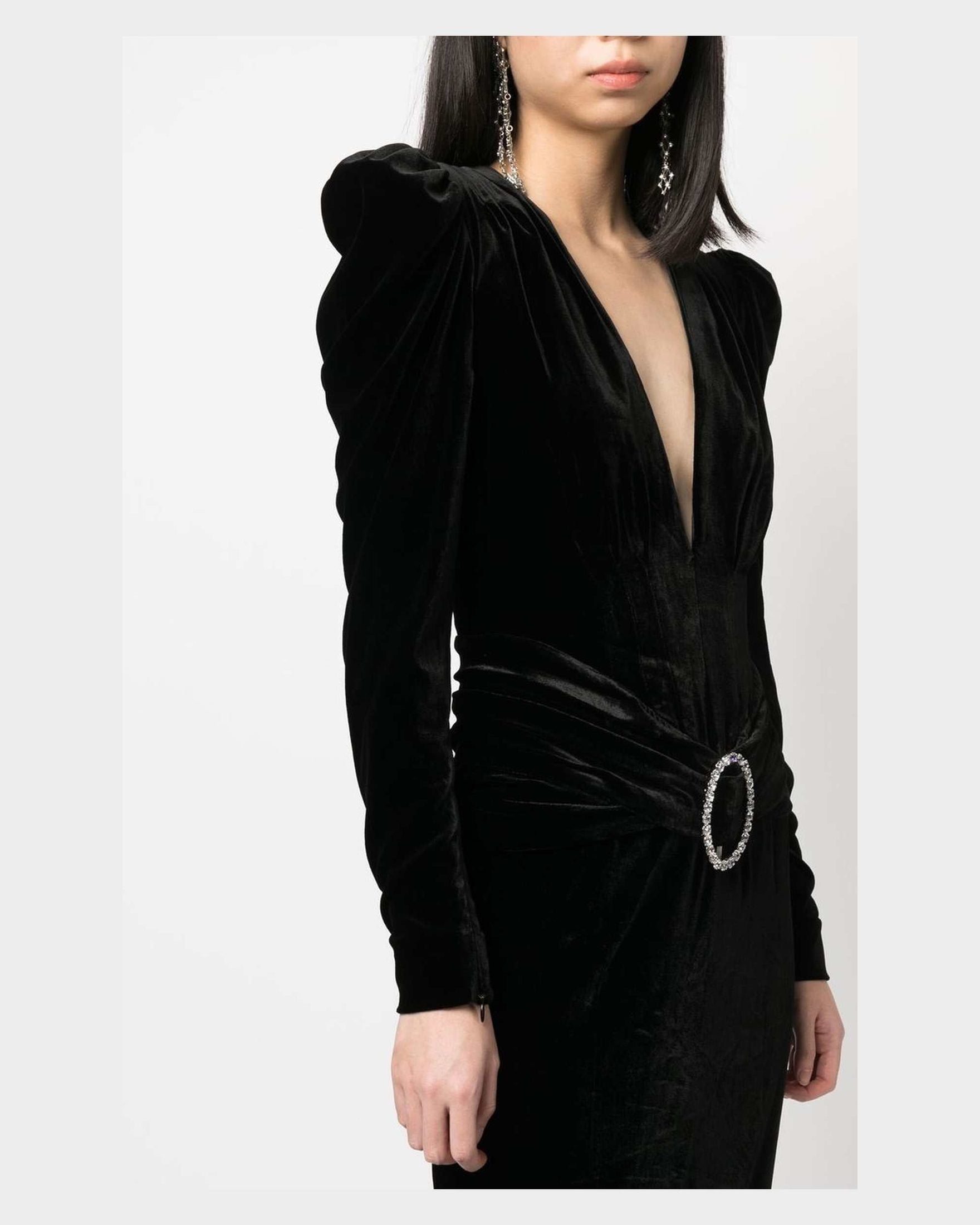 Alessandra Rich Black Dress Glam Steals