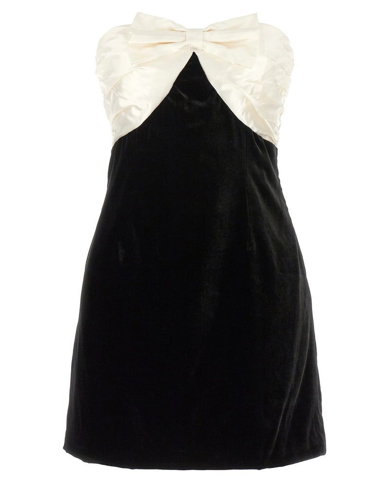 Alessandra Rich Bow Short Dress Glam Steals