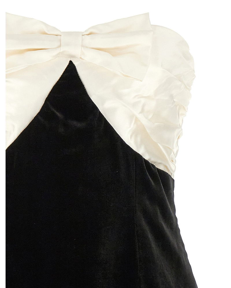 Alessandra Rich Bow Short Dress Glam Steals