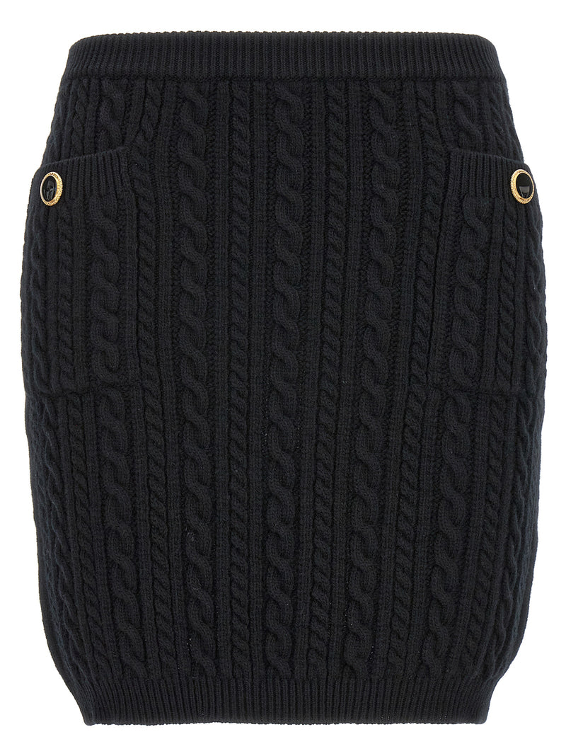 Alessandra Rich Button Skirt Glam Steals