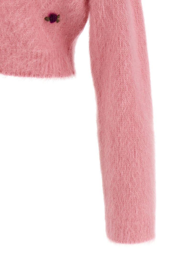 Alessandra Rich Carded Mohair Cardigan Glam Steals