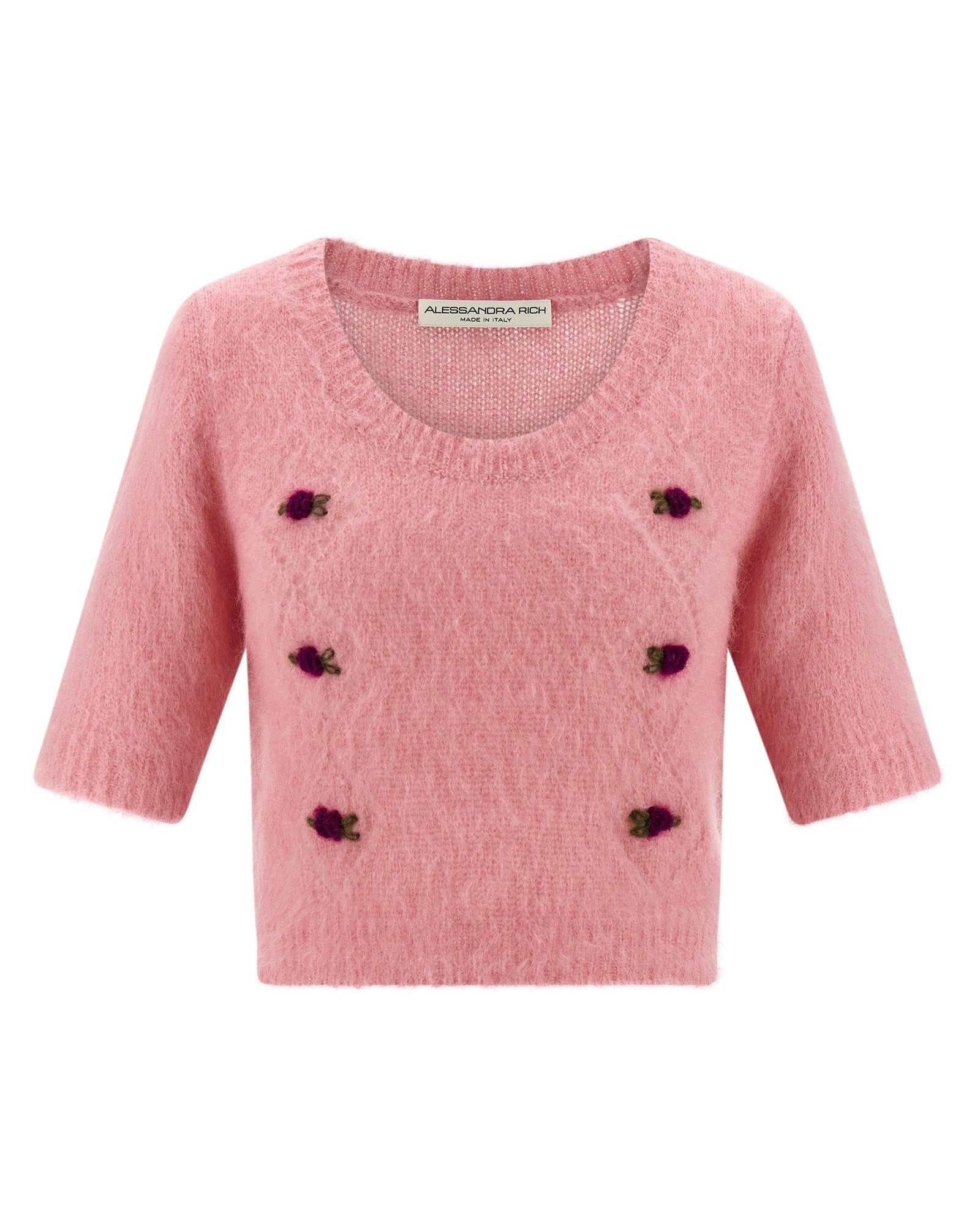 Alessandra Rich Carded Mohair Sweater Glam Steals