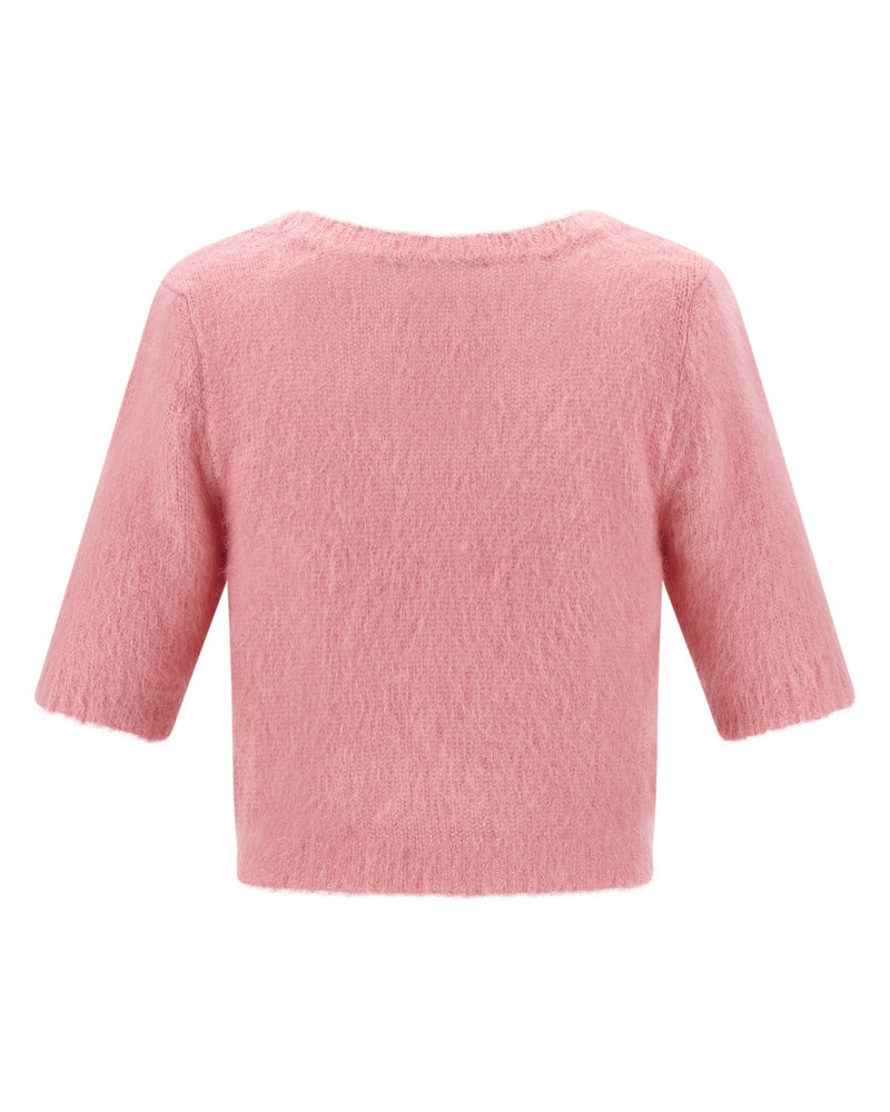 Alessandra Rich Carded Mohair Sweater Glam Steals