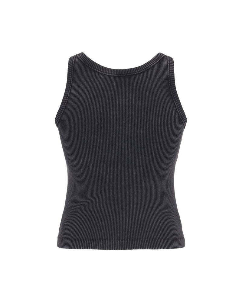 Alessandra Rich Grey Top Tank Tops