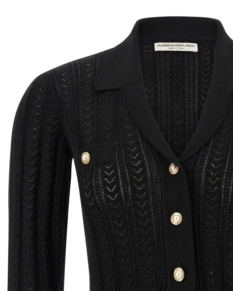Alessandra Rich Knit Cardigan Glam Steals