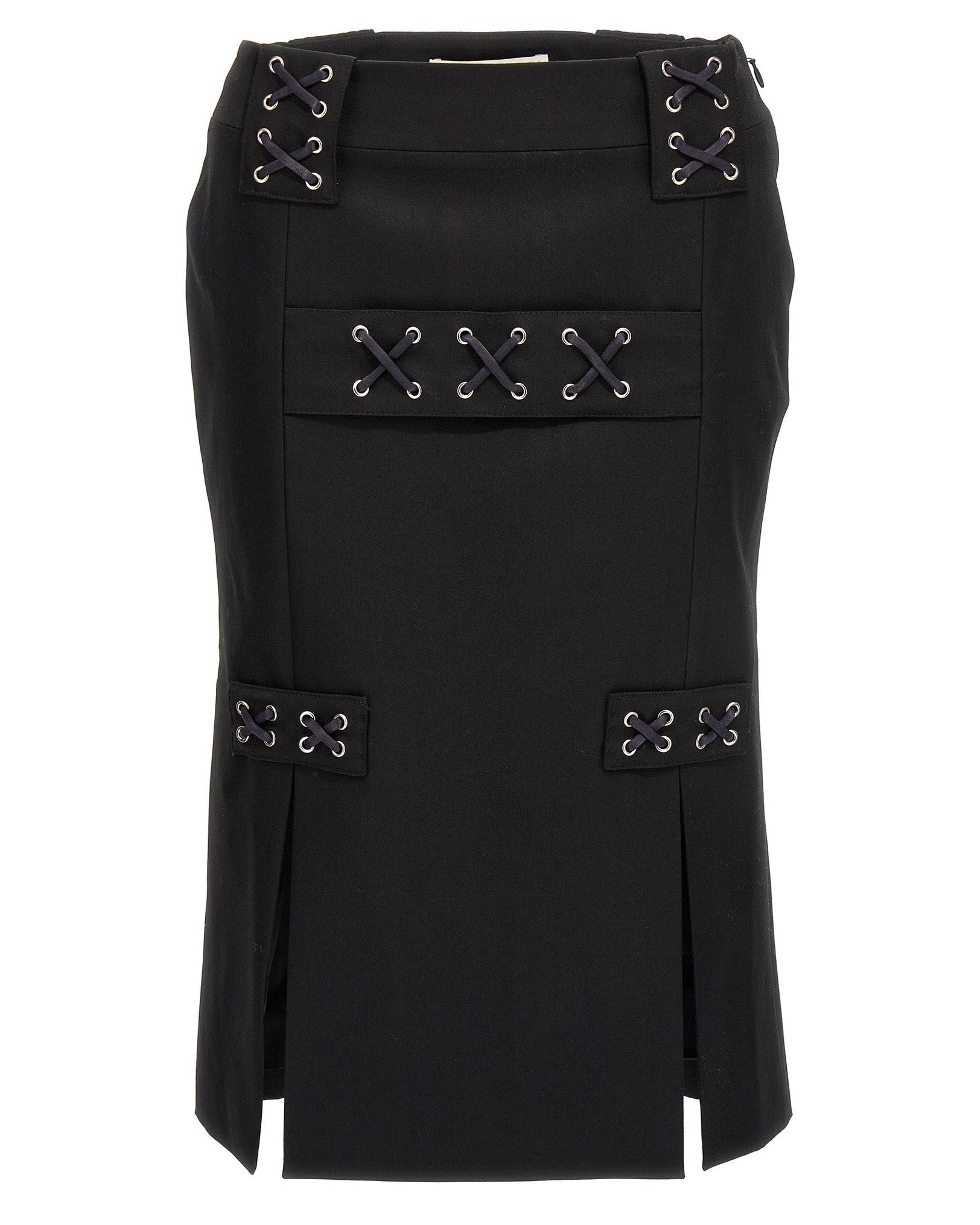 Alessandra Rich Lace Up Skirt