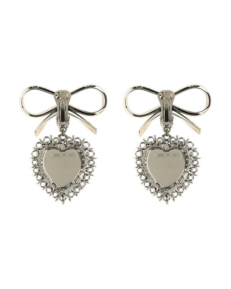 Alessandra Rich Metal Bow Earrings Jewellery
