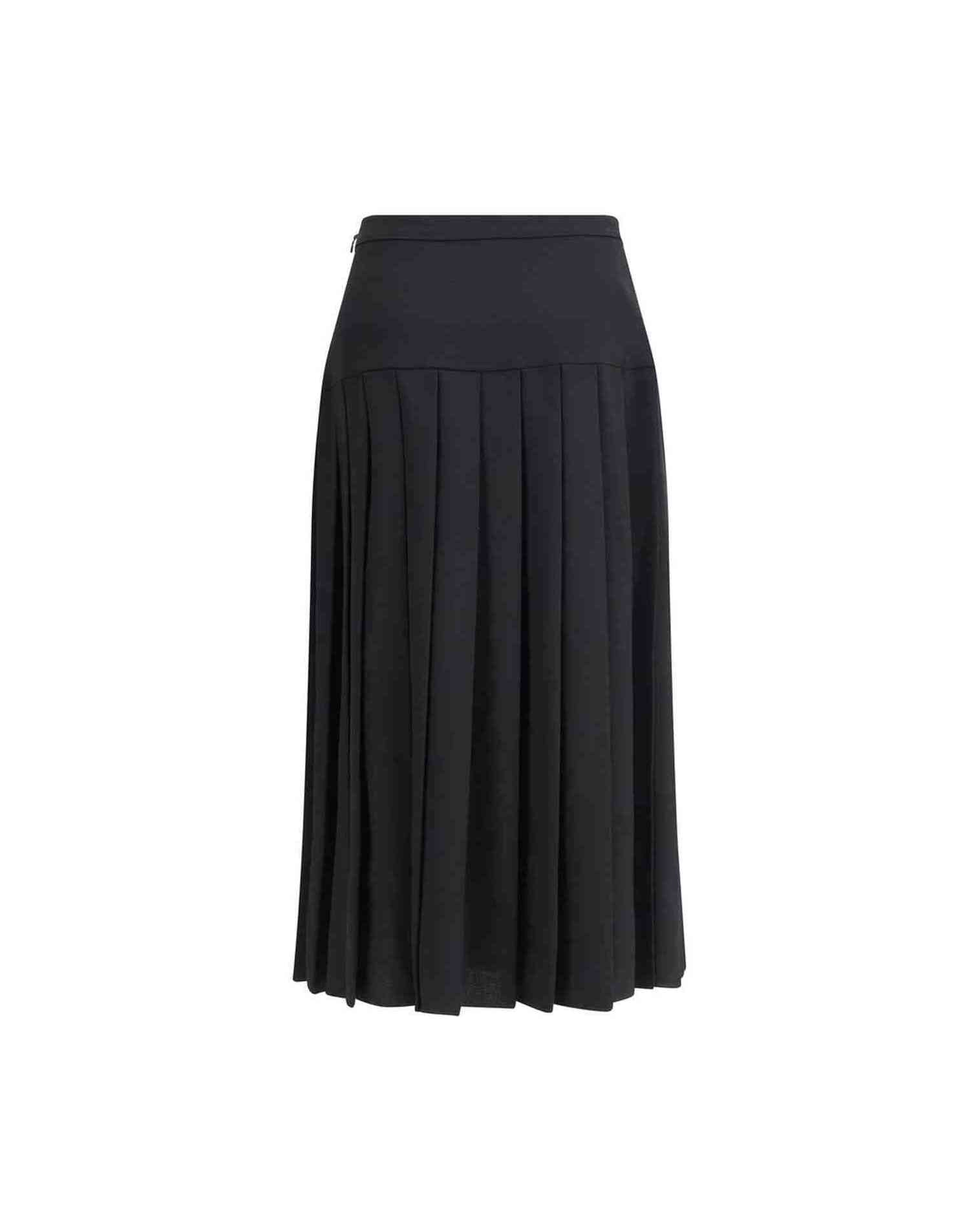 Alessandra Rich Pleated Midi Skirt Glam Steals