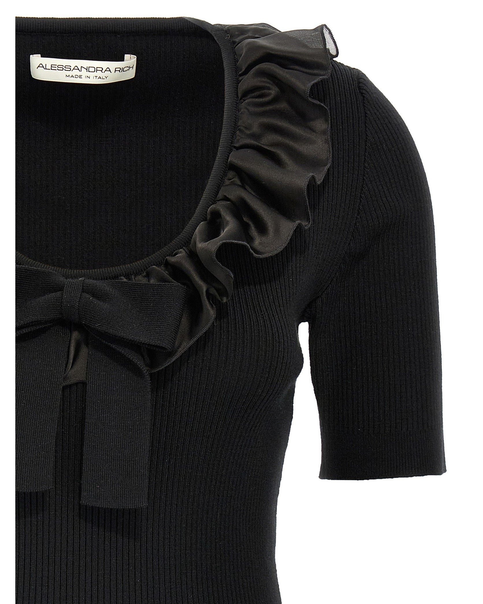 Alessandra Rich Ruffle T-shirt Glam Steals