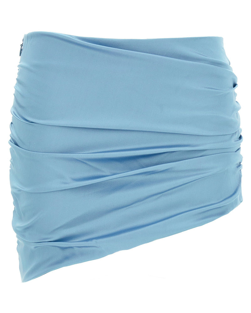 Alessandra Rich Satin Mini Skirt Glam Steals