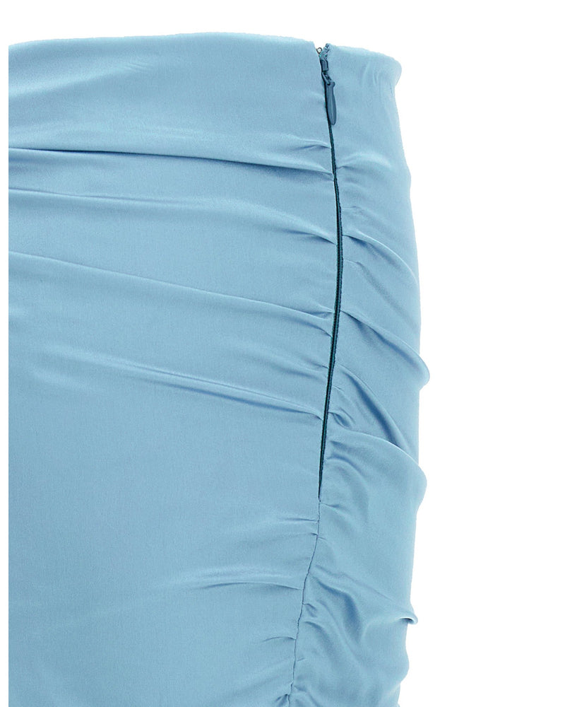 Alessandra Rich Satin Mini Skirt Glam Steals