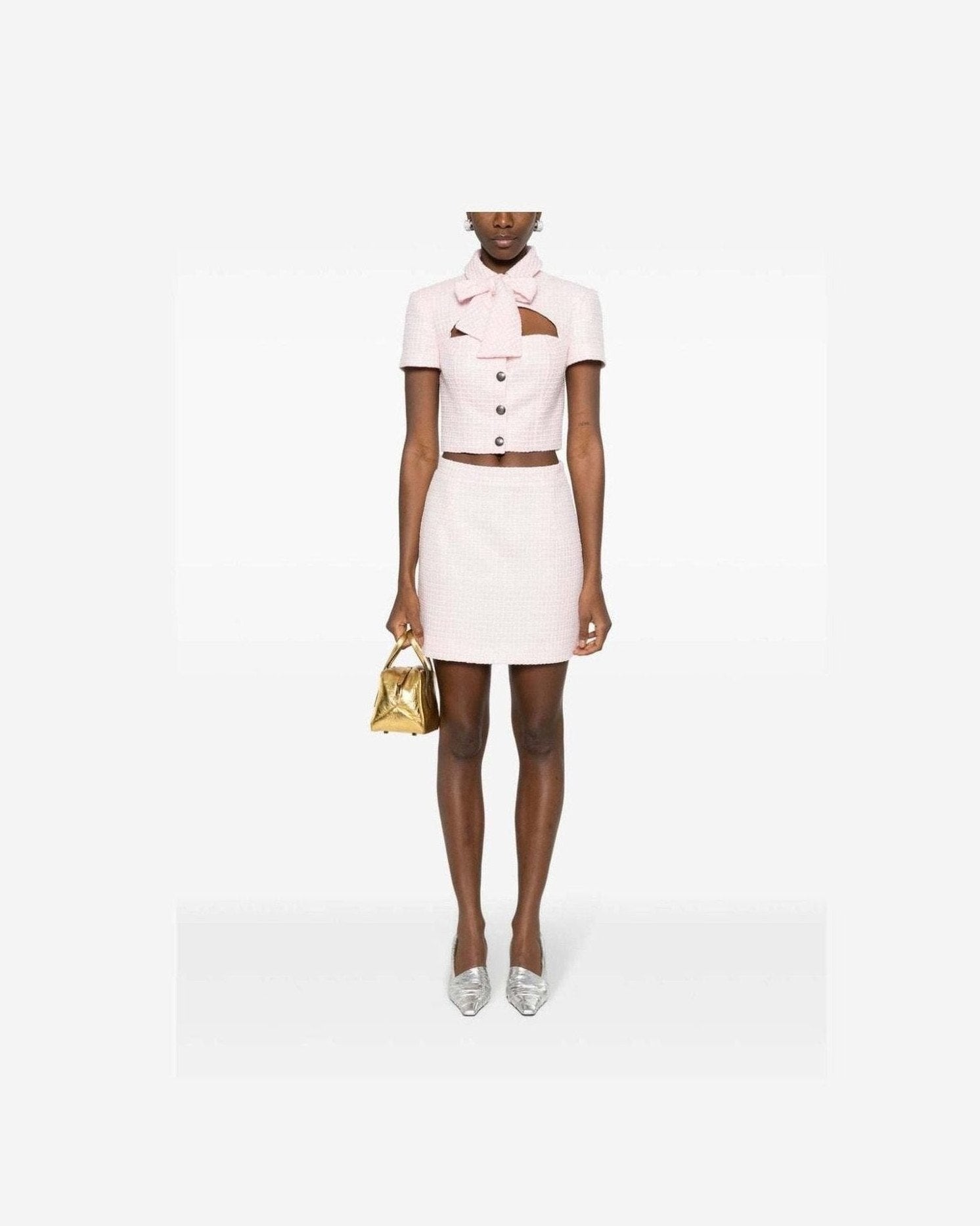 Alessandra Rich Skirt Powder Glam Steals