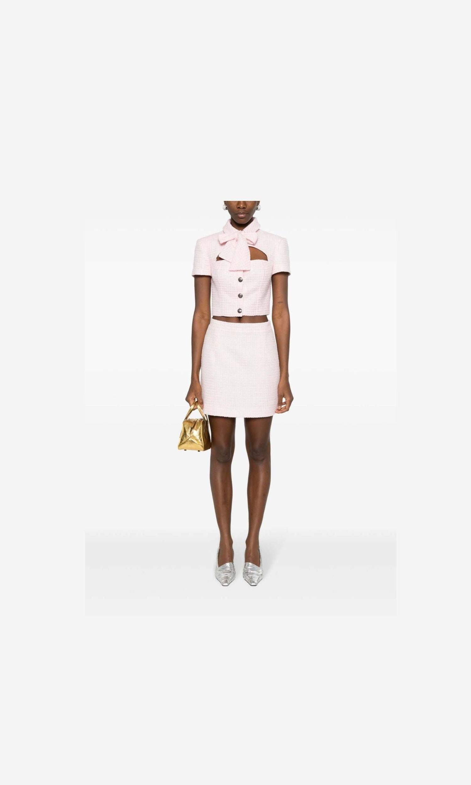 Alessandra Rich Skirt Powder Glam Steals