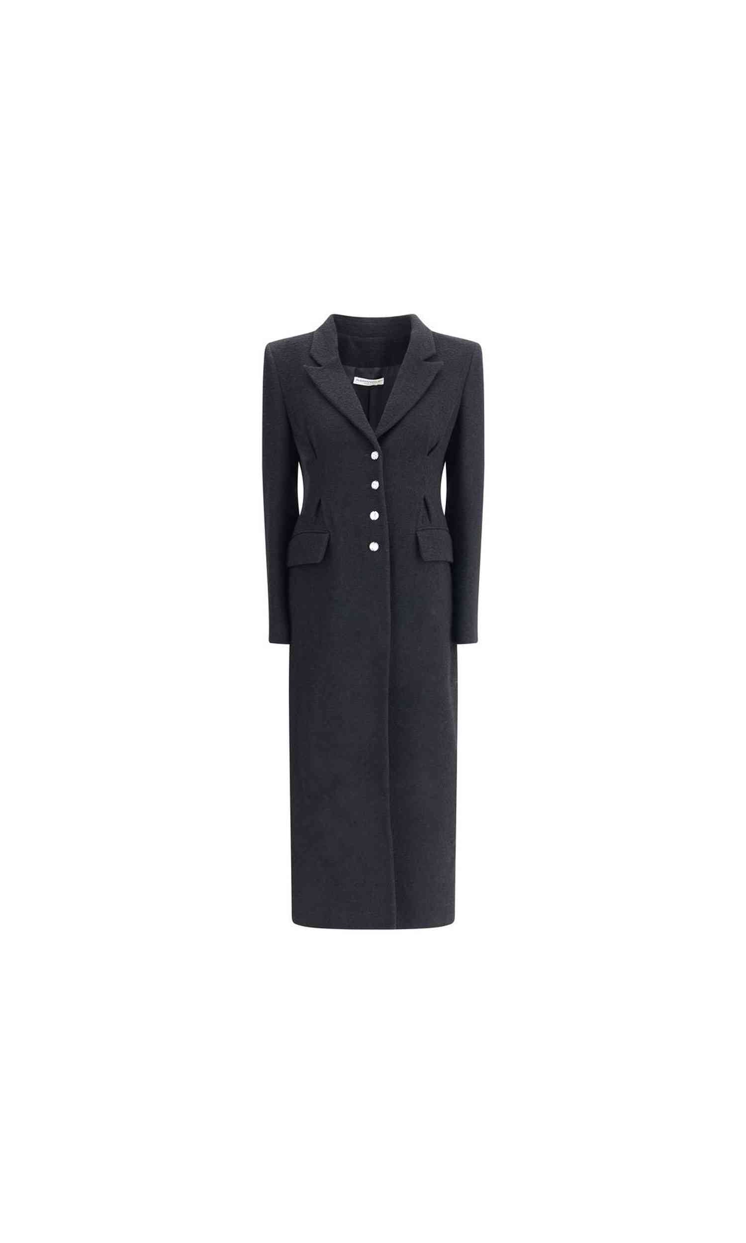 Alessandra Rich Tweed Long Coat Glam Steals