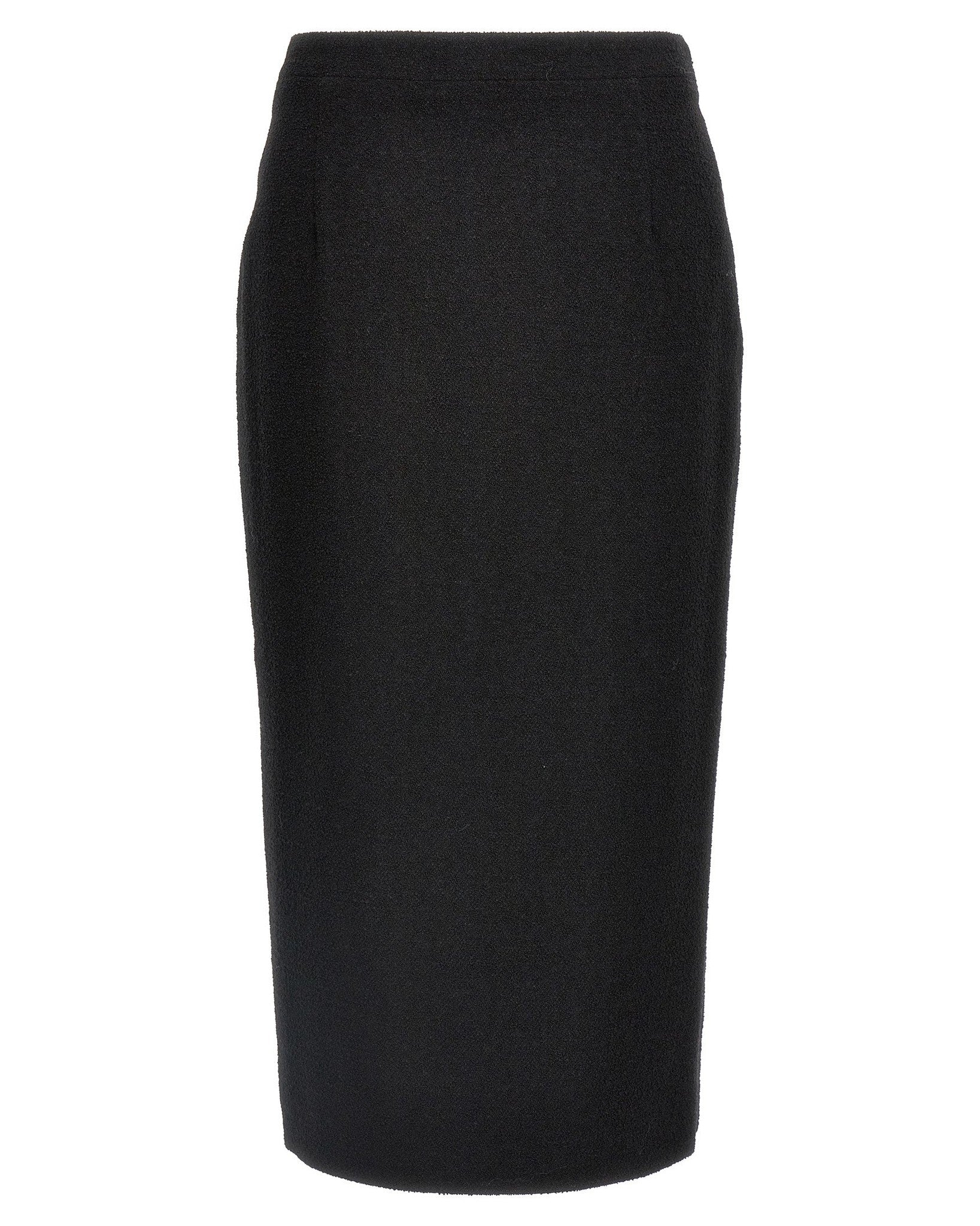 Alessandra Rich Tweed Midi Bouclé Skirt
