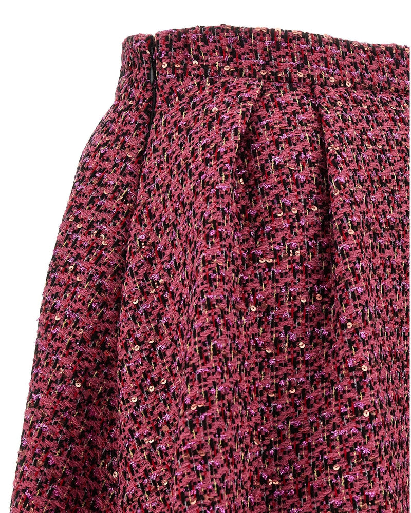 Alessandra Rich Tweed Skirt Glam Steals