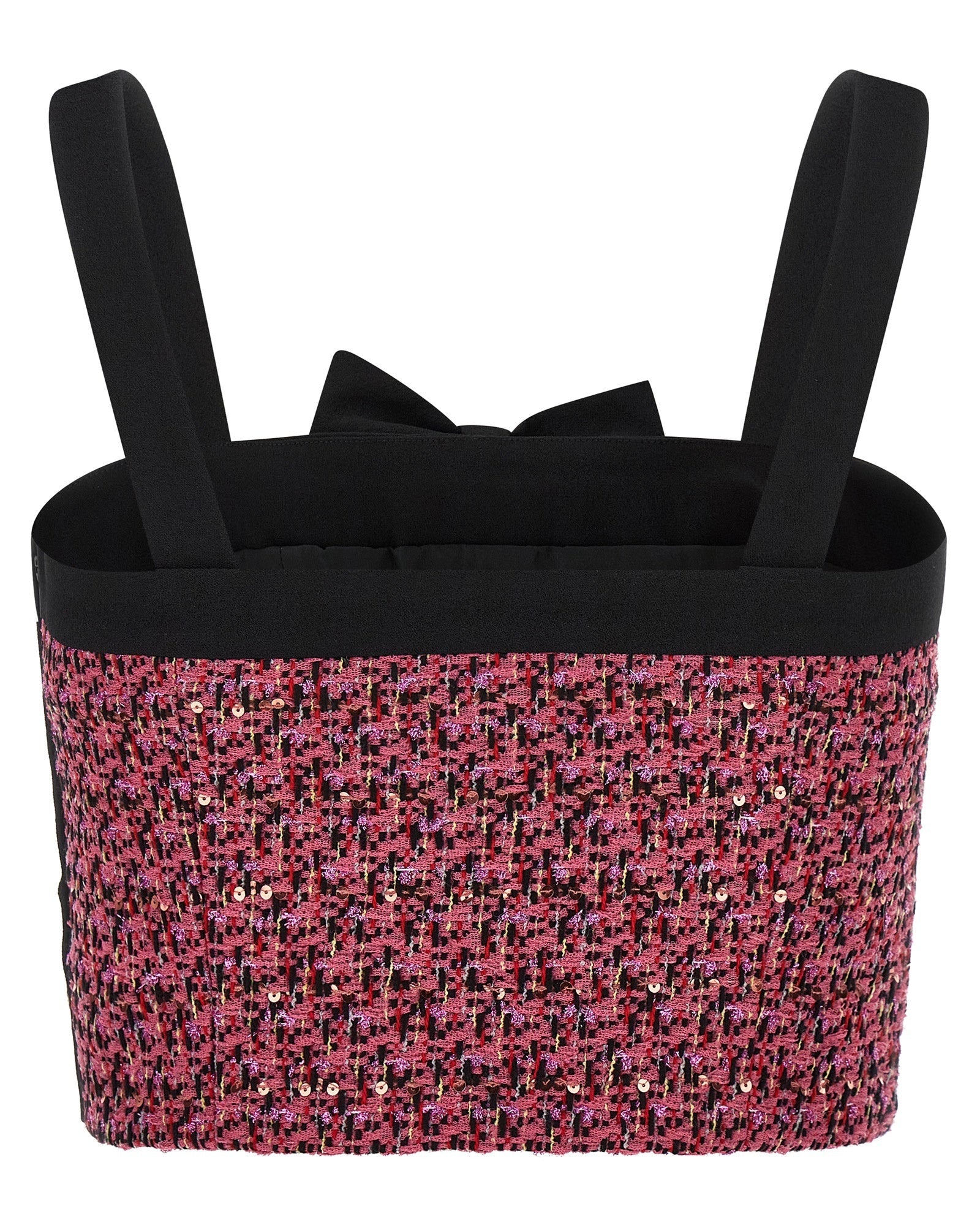 Alessandra Rich Tweed Top Glam Steals