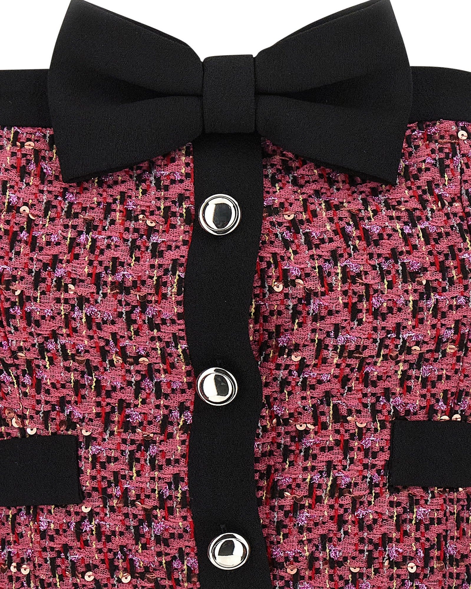 Alessandra Rich Tweed Top Glam Steals