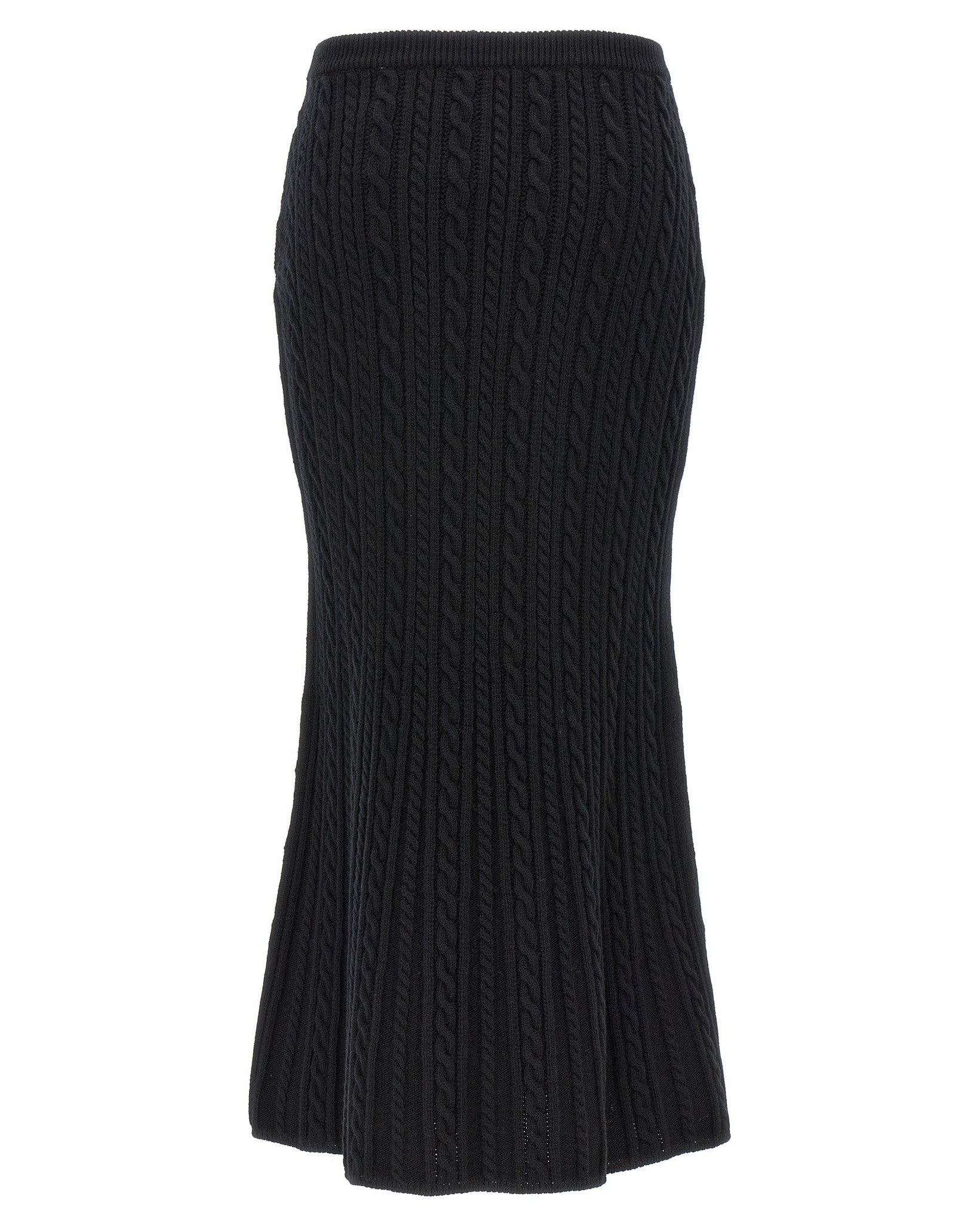 Alessandra Rich Wool Maxi Skirt Glam Steals