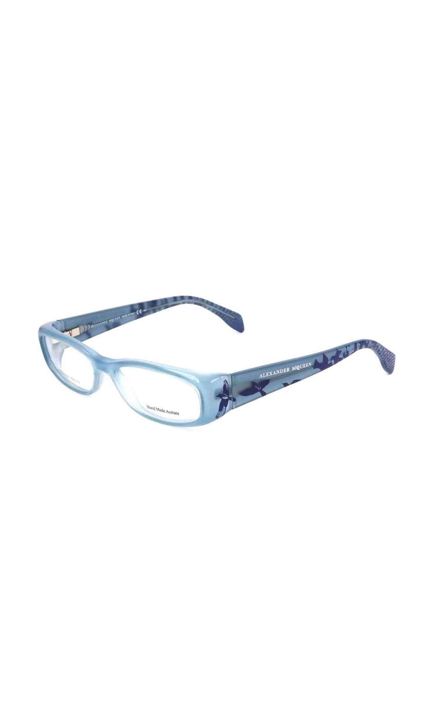 Alexander Mcqueen Acetate Blue Frame Glam Steals