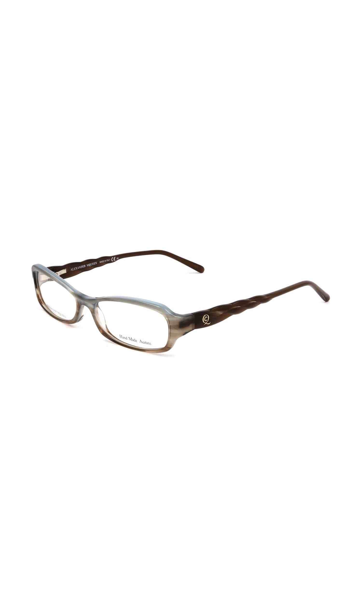Alexander Mcqueen Acetate Brown Frame Glam Steals