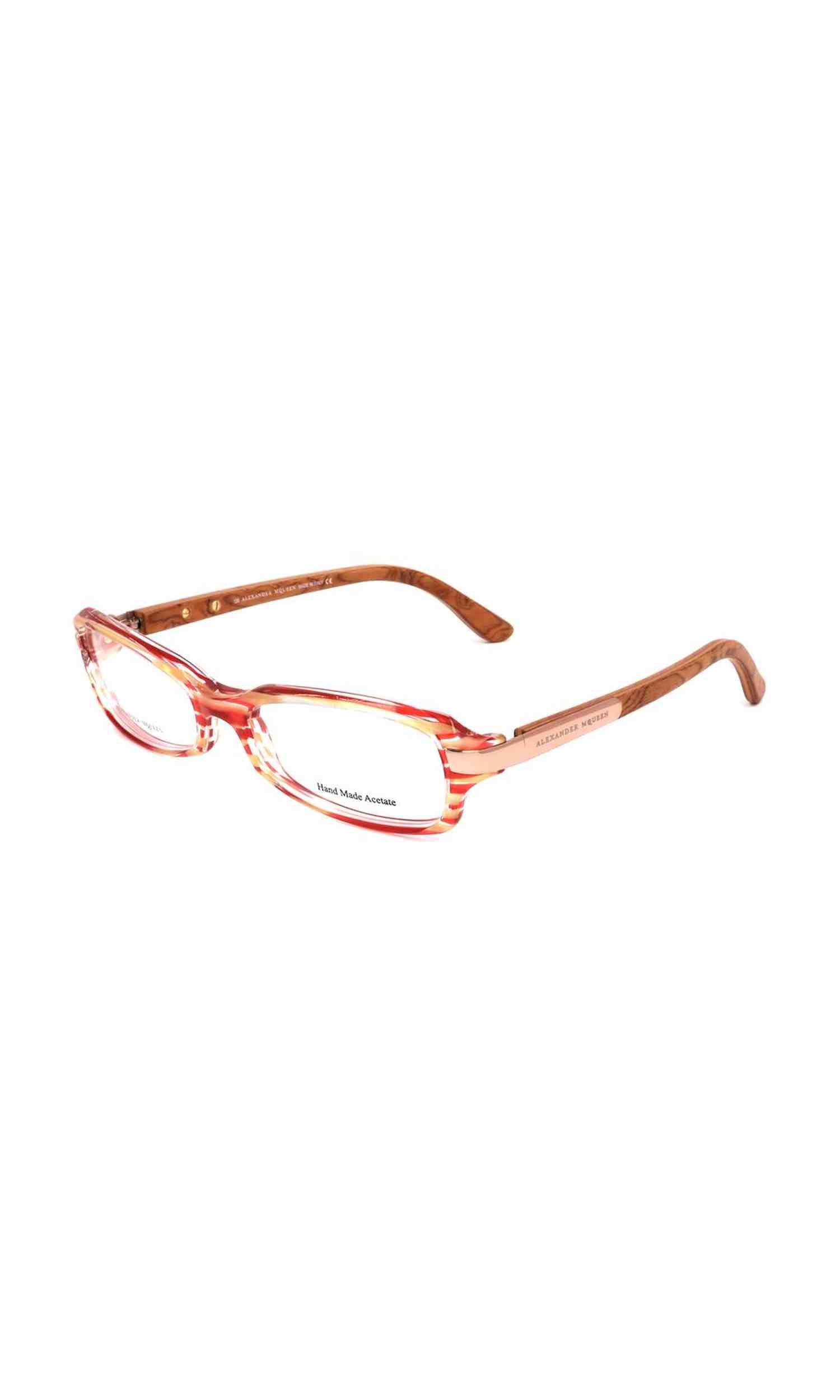 Alexander Mcqueen Acetate Red Frame Glam Steals